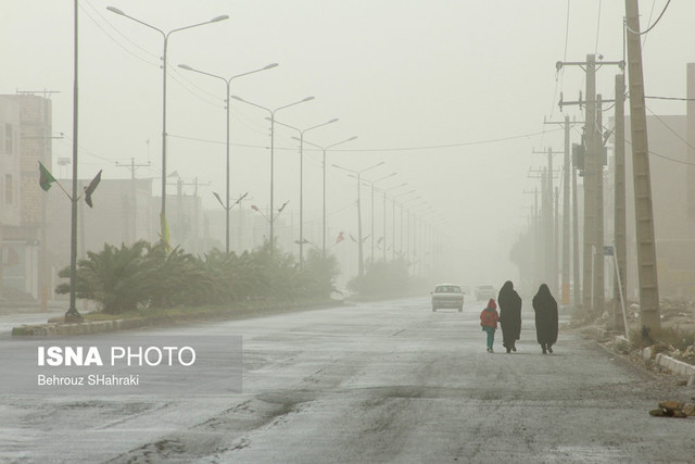 سرعت وزش باد در کرمان به ۶۵ کیلومتر بر ساعت رسید