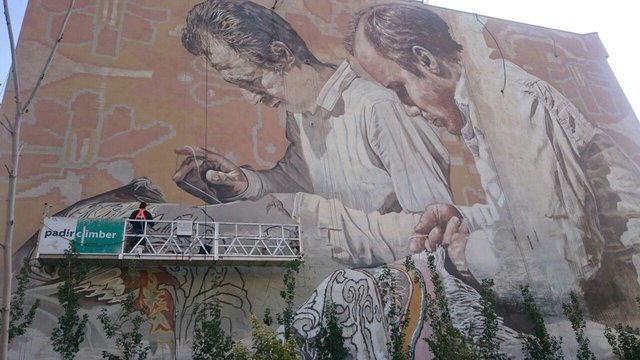 رونمایی از دیوارنگاره شهری اثر هنرمندان استرالیایی در تهران