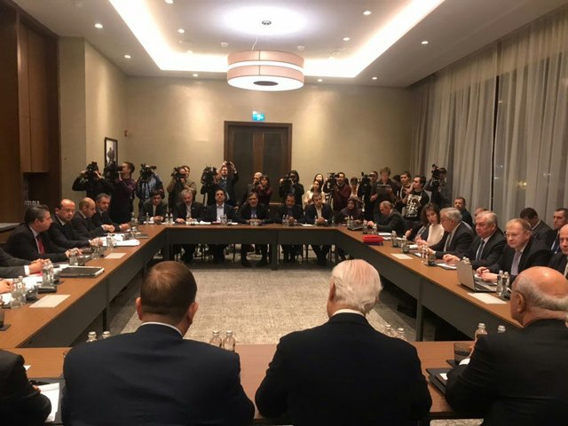 جلسه چهارجانبه یازدهمین نشست بین‌المللی صلح سوریه