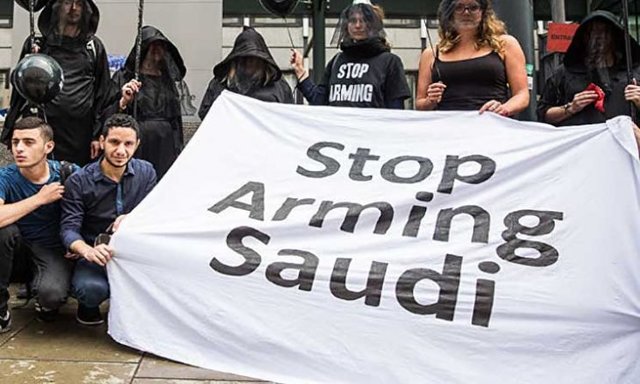 تظاهرات در لندن در مخالفت با جنگ یمن