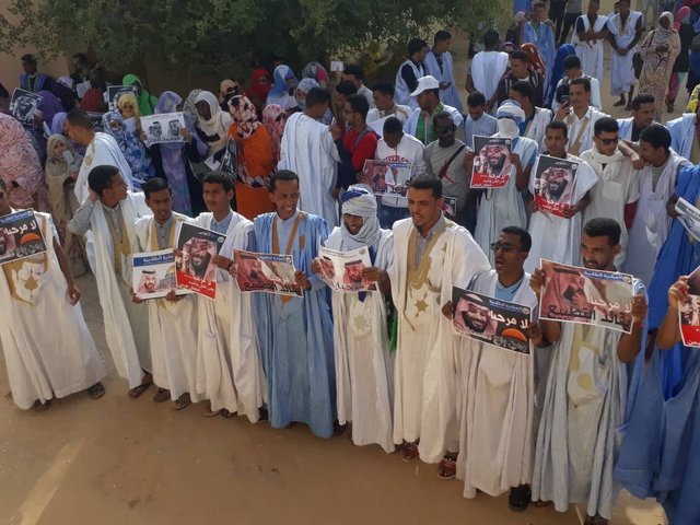 تظاهرات دانشجویان موریتانی در اعتراض به سفر آتی بن‌سلمان