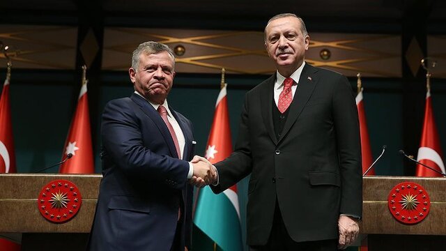گفت‌وگوی تلفنی اردوغان با پادشان اردن