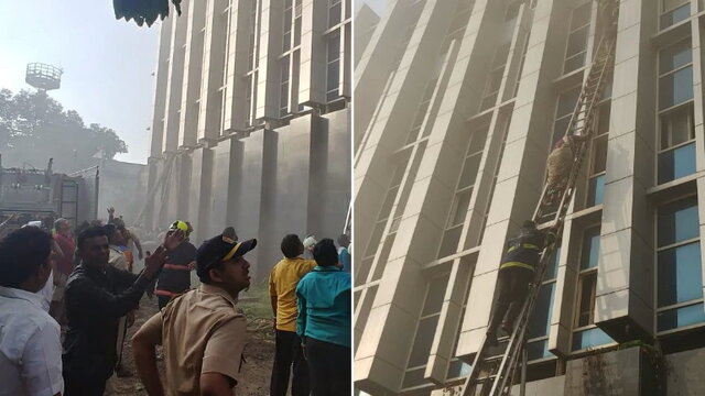 آتش‌سوزی مرگبار در بیمارستانِ “بمبئی”
