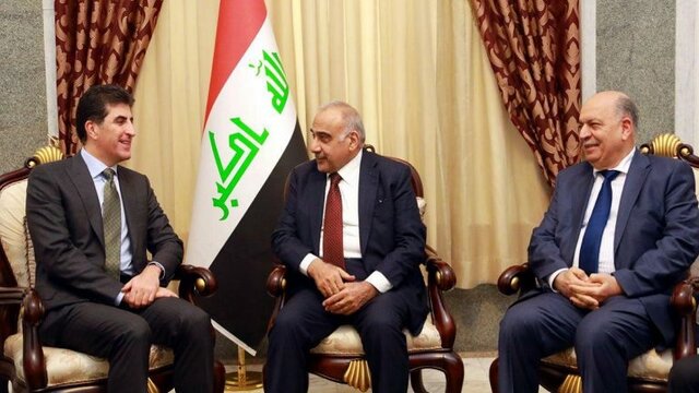 توافق عبدالمهدی و نیچروان بارزانی بر همکاری میان بغداد و اربیل