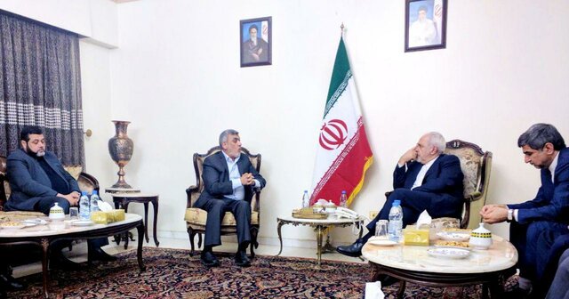 دیدار اعضای دفتر سیاسی جنبش حماس با ظریف