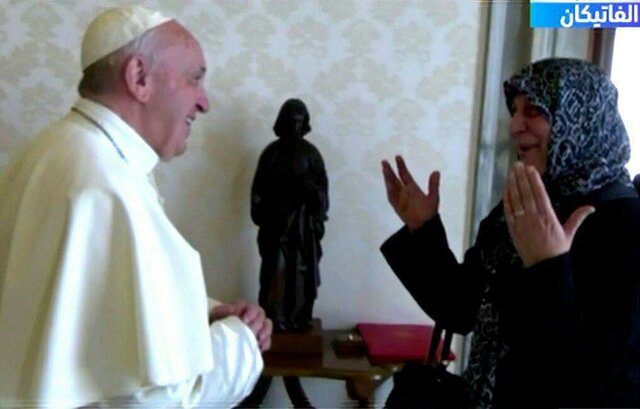 دیدار خانواده امام موسی صدر با پاپ و درخواست برای آزادی او