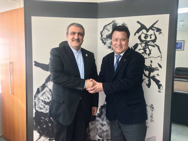 دیدار سفیر کشورمان در توکیو با رئیس فدراسیون فوتبال ژاپن