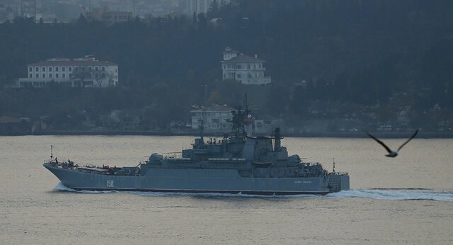 مانور دریایی مشترک روسیه و ترکیه در دریای سیاه