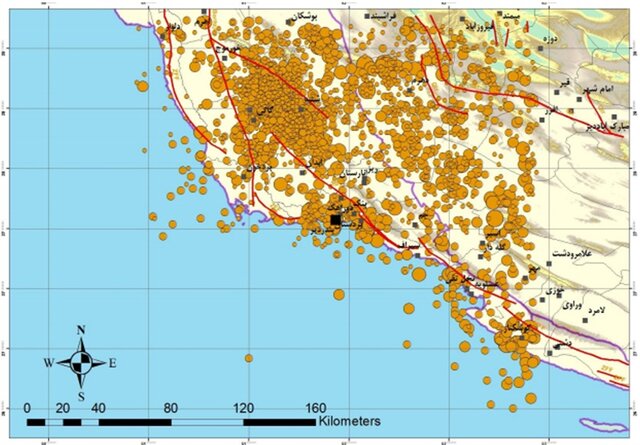 ۳۲ زمین‌لرزه در بندر دیر استان بوشهر به ثبت رسید/تجربه بزرگترین زلزله هفته گذشته در “هجدک”