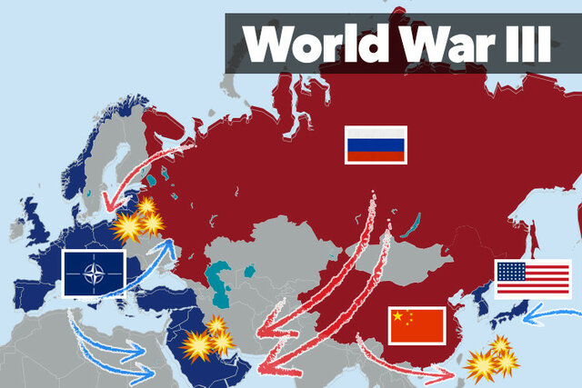 آمریکا در تمامی شبیه سازی‌های جنگ جهانی سوم از روسیه و چین شکست می‌خورد