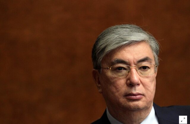 ادای سوگند رئیس مجلس سنای قزاقستان به عنوان رئیس جمهور موقت