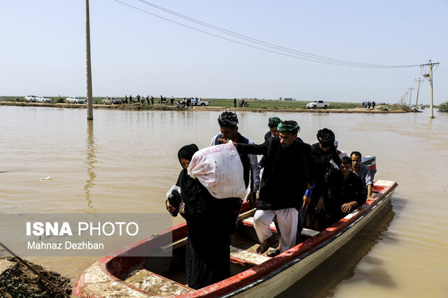 ایجاد بیمارستان صحرایی برای امدادرسانی به سیل‌زدگان خوزستان