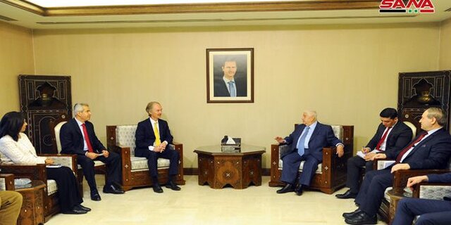 دیدار پدرسن با وزیر خارجه سوریه