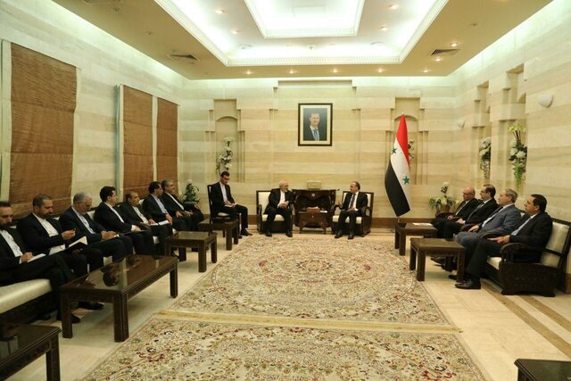 دیدار ظریف و نخست وزیر سوریه