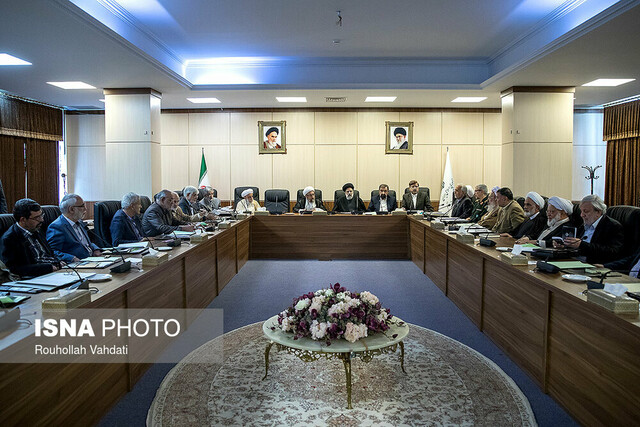 برگزاری  جلسه مجمع تشخیص مصلحت نظام به ریاست آیت الله آملی لاریجانی