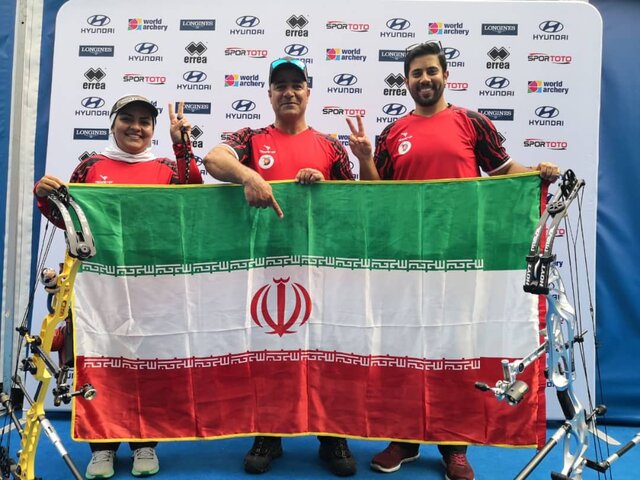مدال برنز تیم میکس کامپوند ایران در جام جهانی چین