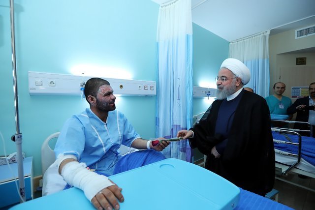 بهره‌برداری از مرکز سوانح و سوختگی بیمارستان «سینا»ی تبریز با حضور رئیس‌جمهور