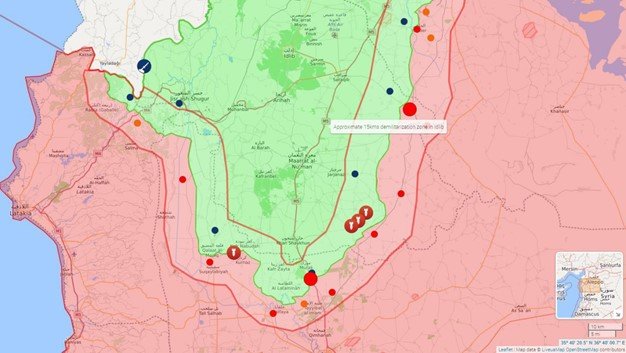 محدوده دقیق منطقه عاری از سلاح در ادلب سوریه مشخص شد