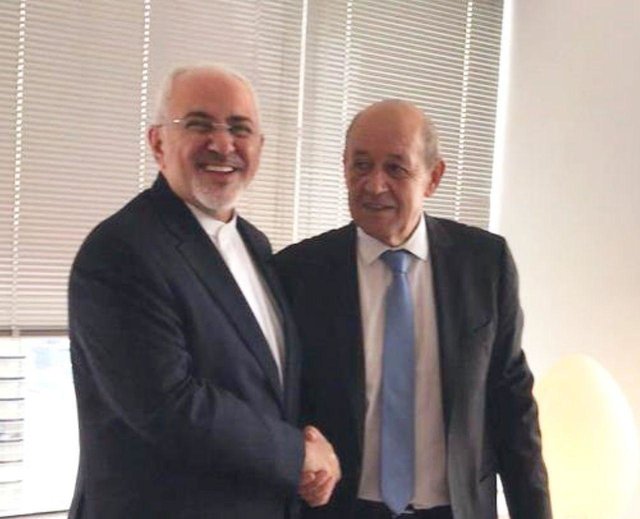 دیدار وزیران امور خارجه ایران و فرانسه در نیویورک
