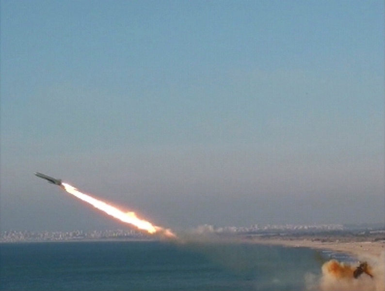 حماس آزمایش موشکی در دریا انجام داد
