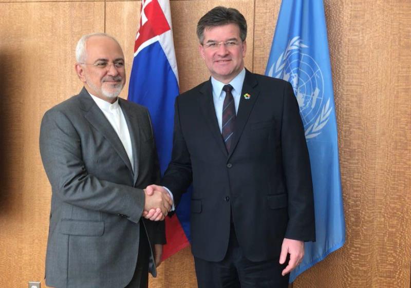 ظریف با رئیس مجمع عمومی سازمان ملل دیدار کرد