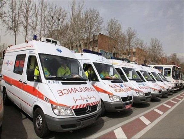 استقرار ۸ دستگاه آمبولانس در مناطق پرتردد مشهد