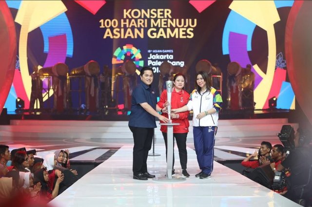 رونمایی از مشعل بازی‌های آسیایی جاکارتا