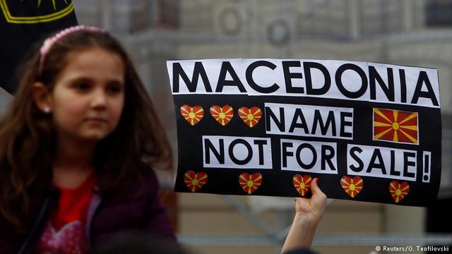 تظاهرات مقدونیه در اعتراض به تغییر نام این جمهوری کوچک