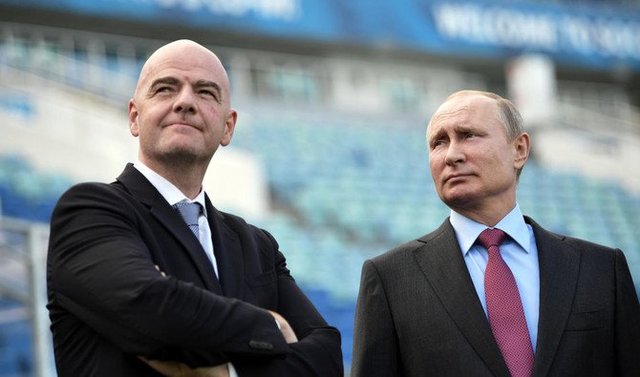 اینفانتینو: روسیه ۱۰۰ درصد برای میزبانی جام جهانی آماده است