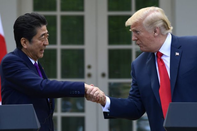 ترامپ: برای ارتقای روابط تجاری آمریکا – ژاپن همکاری می‌کنیم