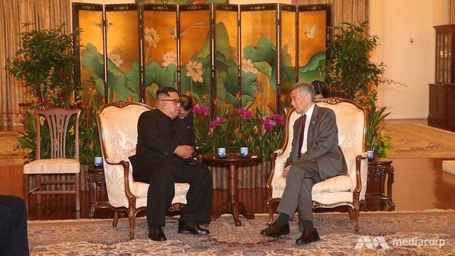 دیدار رهبر کره‌شمالی با نخست وزیر سنگاپور