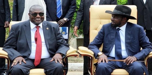 رئیس جمهوری و رهبر شورشیان سودان جنوبی دیدار کردند