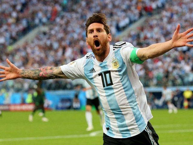 تا دقیقه ۴۰/ آرژانتین یک- نیجریه صفر/ اولین گل مسی در جام
