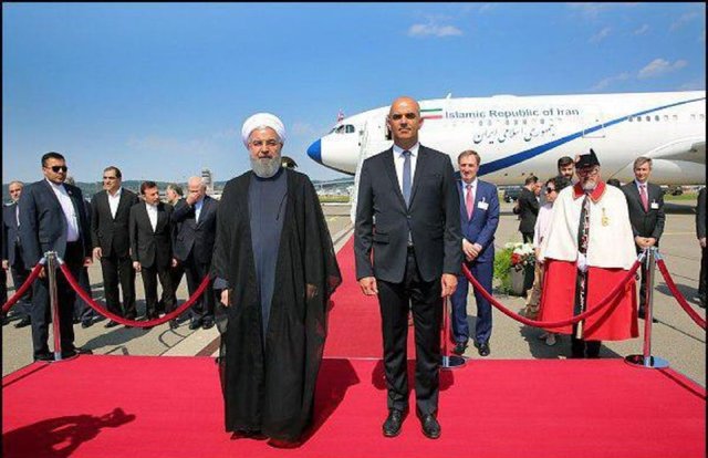 خیرمقدم توییتری رییس‌جمهور سوییس به روحانی به زبان فارسی
