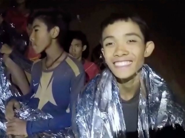 نوجوانان تایلندی در غار