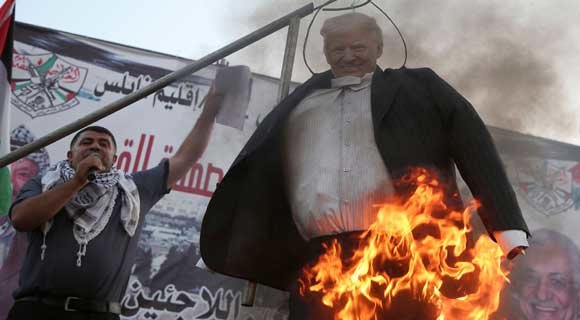 تظاهرات هزاران فلسطینی علیه “معامله قرن” در شمال کرانه باختری