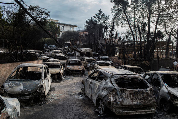افزایش تلفات آتش‌سوزی در یونان