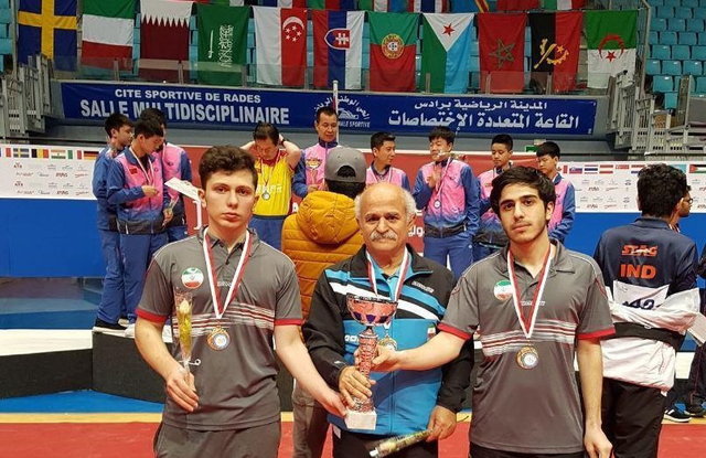 دو قهرمانی برای ایران در پینگ پنگ نوجوانان و جوانان اردن