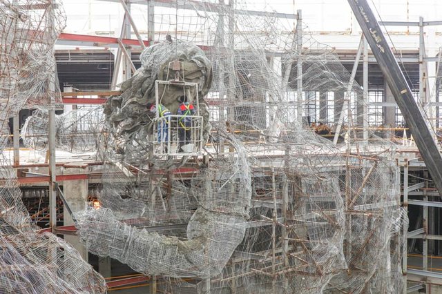 مجسمه‌های شاهنامه‌ای پدیده تا دو هفته دیگر تکمیل می‌شود