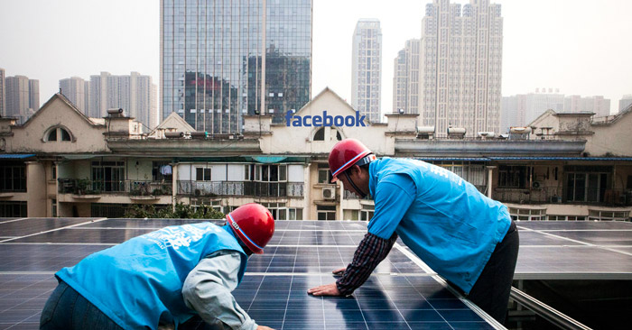 فیسبوک حامی انرژی تجدید پذیر می شود