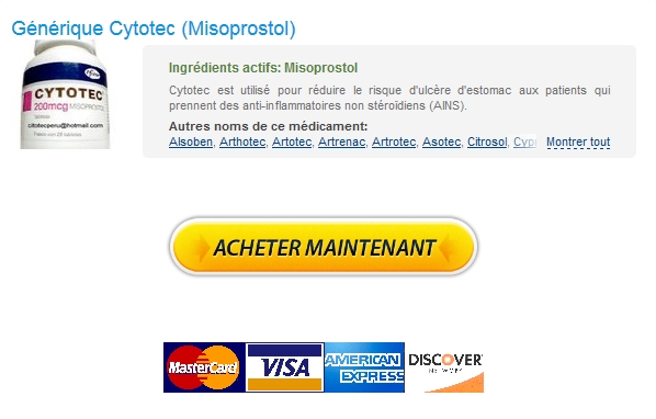 ۱۰۰% Satisfaction garantie Le Prix De Cytotec 200 mg Expédition rapide