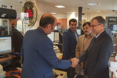 بازدید عضو هیات مدیره بانک ملی ایران از شعب گرگان