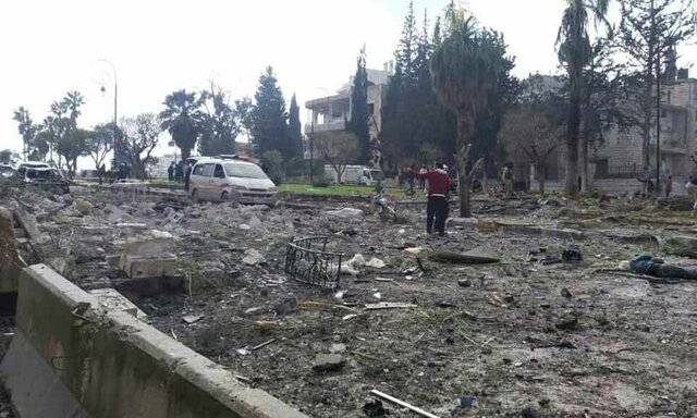 وقوع دو انفجار در مرکز ادلب