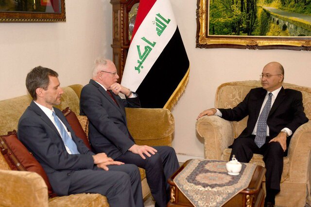 دیدار رئیس‌جمهور عراق با فرستاده آمریکا در ائتلاف ضد داعش