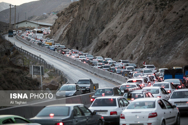 رانندگان برای عبور از جاده چالوس باید سعه صدر داشته باشند