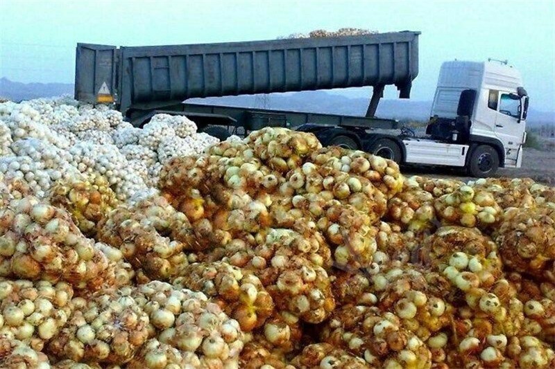 قاچاق پیاز در کامیون های حامل گوجه
