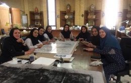 ساخت کتیبه دفاع مقدس با الهام از سرو ایرانی