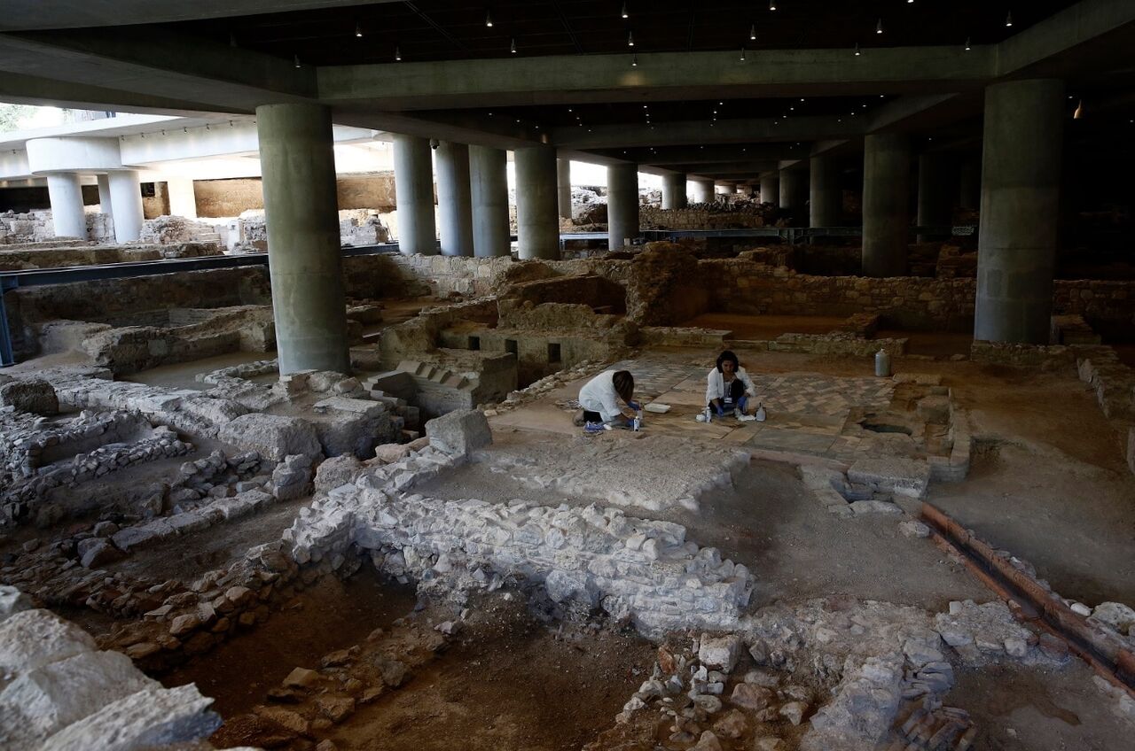رونمایی از سایت حفاری در حفره زیرزمینی موزه یونان