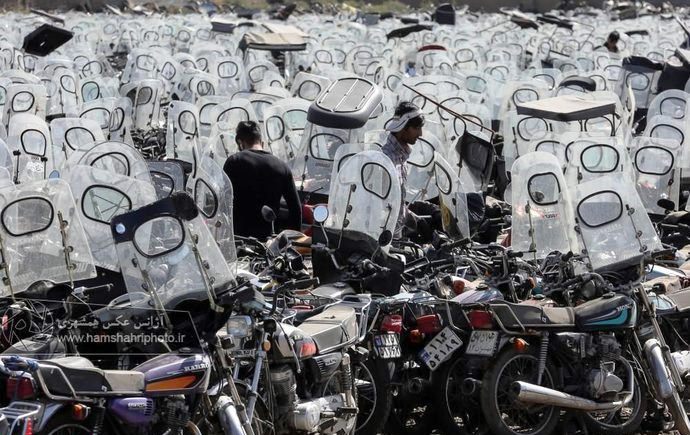 مافیای خرید و فروش موتورسیکلت های پارکینگی