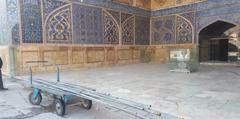 سامان‌دهی تاسیسات آب‌رسانی مسجد جامع عتیق اصفهان پس از ۳۰ سال